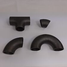 STAHL-SHOP24 Rohrbogen Schweißbogen Stahlrohrbogen 45° 90° 180° T- Stück