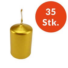 35-Stk. Stumpenkerzen