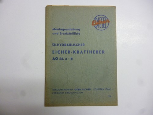 Eicher kraftheber a - ag, a+b