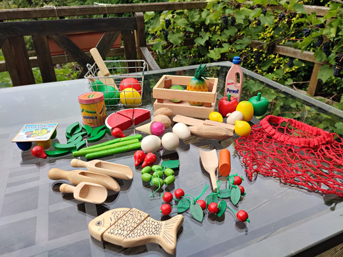 Großes kaufladen set - großes, holz