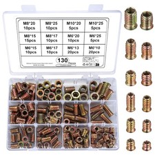 Einschraubmutter M6,M8,M10 Gewindeeinsatz Holz Betten Möbel Schrauben