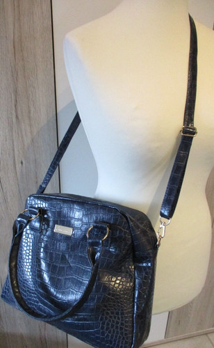 Handtasche blau lack - handtasche,