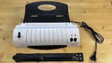 A4 Hama Laminiergerät Laminator L 44B neuwertig+ Hefter  Heftgerät Langarmhefter