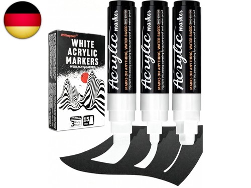 Weiß acrylstifte jumbo - 3x,