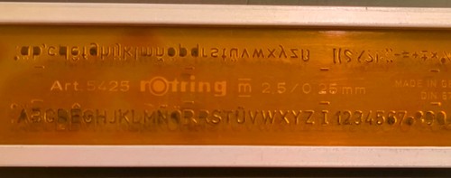 Rotring schriftschablone - rotring,