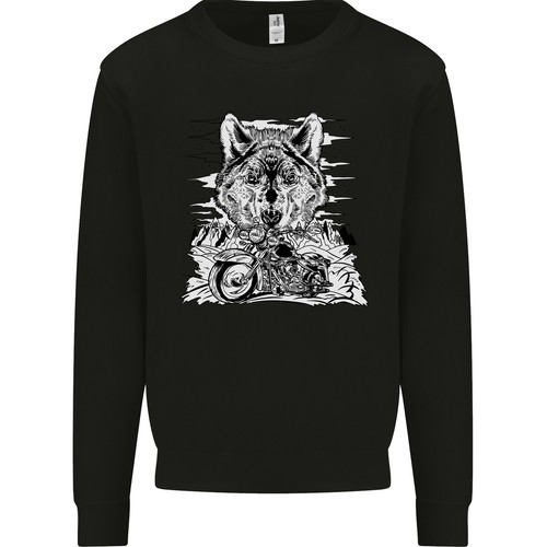 Motorrad wolf biker - biker,