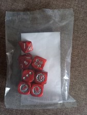 Bloodbowl Blockwürfel im Würfelset rot 2024 originalverpackt