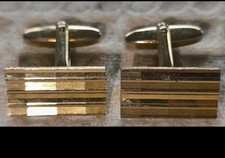 Vintage Manschettenknöpfe gold 50er 60er 70er Jahre Herrenschmuck Geschenk Xmas