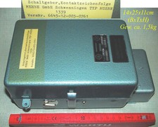 Zeitschaltuhr Schaltuhr Schaltgeber Kontaktzeichenfolge MUSNR Mehne Schwenningen