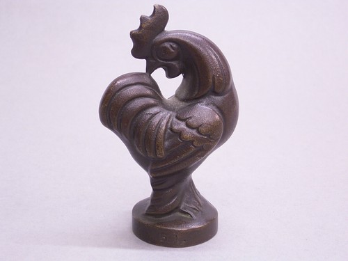 Massive bronze figur hahn - massive, "hahn"