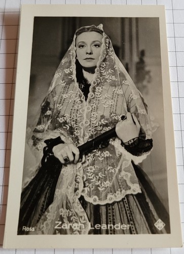 Schauspielerin zarah leander - schauspielerin, |