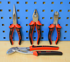 Würth Zebra Zangen Set Spitzzange Seitenschneider Kombizange Wasserpumpenzange