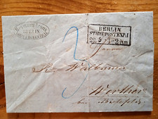 Alt-Brief Berlin STADTPOSTEXP Werther Inhalt Anno 1858