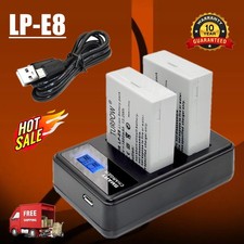 2x 1800mAh LP-E8 Akku für