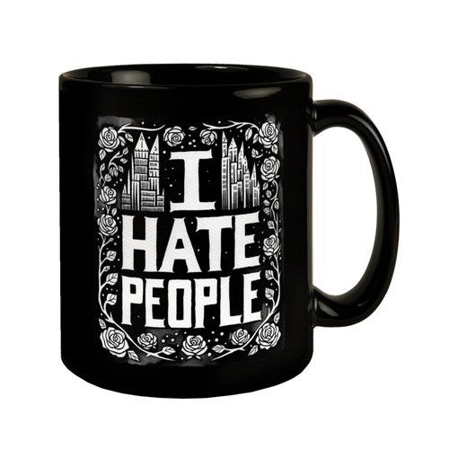Hate people tasse schwarz - i, in