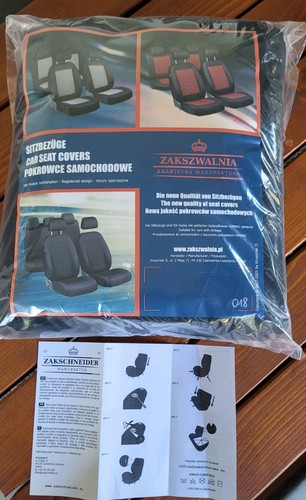 Autositzbezüge schwarz - -,