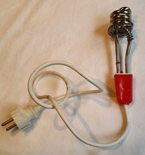 Reisetauchsieder rot 300 Watt Kabel 70 cm gebraucht made 7n West Germany