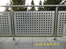 Edelstahl Balkon Geländer Alu