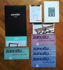 Lot Kataloge Broschüren ZANOTTA Mendini Sottsass Enzo Mari