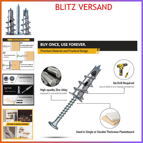 Rigipsdübel 20er set - 20er,