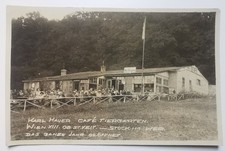 Ak, Wien, Ober St. Veit, Café Tiergarten, ca 1930, gelaufen
