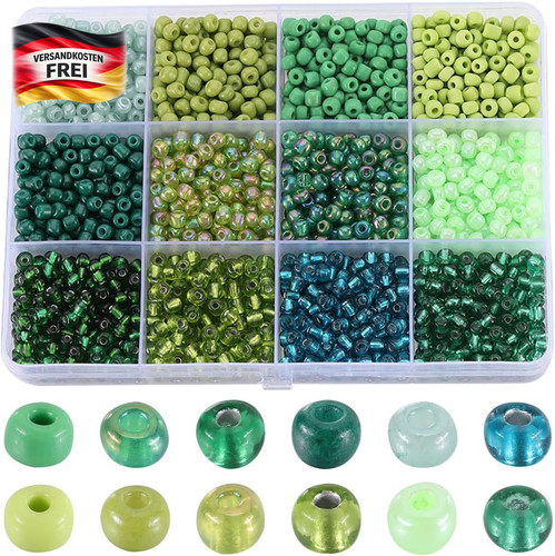 Glasperlen großpackung 4mm - großpackung,