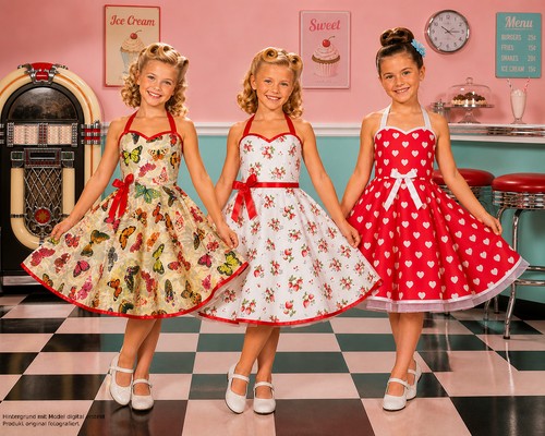 Petticoatkleid kinder - petticoatkleid,