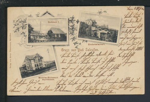 Ansichtskarte bad salzuflen - ansichtskarte,