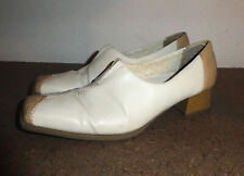 BONNE FORME Pumps Slipper weiß-beige 38,5 G UK 5,5