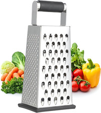 Küchen Käsereibe Edelstahl, 4-Seitige Vierkantreibe, Reibe Für Gemüse, Kartoffel