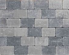 Altstadtpflaster gerumpelt günstig✓ PKW befahrbar✓ Grau-Anthrazit | 20x30x6cm