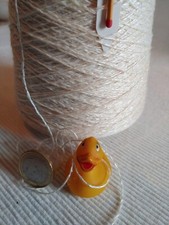 302 g Wolle Garn auf Kone |  creme | Mischung Viskose PA (◕‿◕✿)