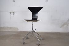 Drehstuhl Arne Jacobsen Fritz Hansen 3117 1950/60er Stuhl schwarz Mosquitochair