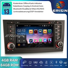 8-Kern Android 14 Autoradio GPS DAB+ CarPlay CD Wifi Navi Audi A6 S6 RS6 Allroad