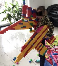 XXL  Steckbausteine Bauklötzchen Kinder Bauklötzchen Bausteine Bauklötze 890 tlg