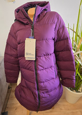 Jack Wolfskin Daunenmantel Gr. S M L  XL berry jam beerefarben Mantel Damen