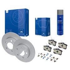 ATE Bremsscheiben + Beläge Bremsenreiniger hinten für Seat Audi Skoda VW GOLF