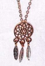 Halskette & Anhänger / Halskette mit Anhänger - Traumfänger ++wT161+++*