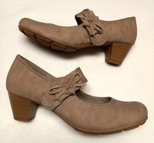 Damen Elegante Pumps Beige