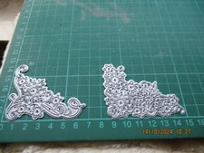 2 Stanzschablonen Weihnachten:  Ecken "Eiskristalle",  neuwertig,