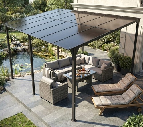 Pavillon 3x4 aluminium dach - 3x4,5m,
