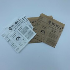 Snacktaschen/Hamburgertaschen Snackbeutel Newspaper Hamburger-Tüten aus Kraftpap
