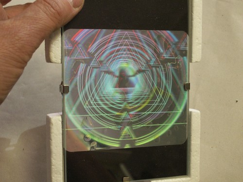 Hologramm als aufkleber - als,