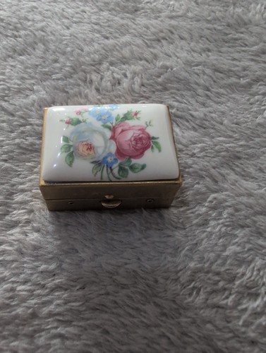Vintage pillendose schmuckdose - vintage,
