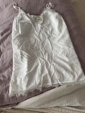 Tanktop weiß spitze H&m lang