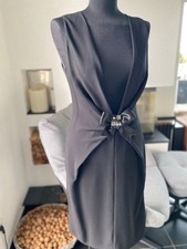 MARC CAIN Silvester Party Abend Kleid schwarz edel hochwertig tailliert N3