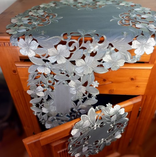 Tischdecke olivgrün uni - olivgrün,