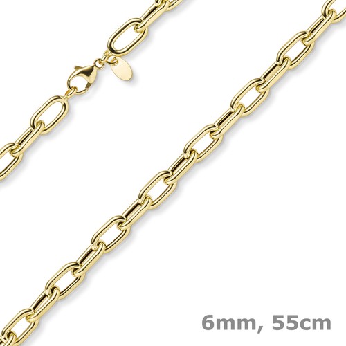 6mm anker weit rechteck kette - 6mm,