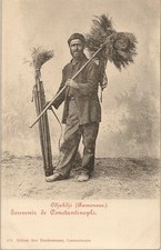 Postkarte Türkei Souvenir De Konstantinopel Odjakdji Schornsteinfeger