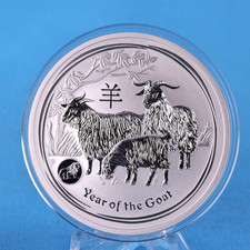 Australien 1 $ 2015 Lunar Goat Privy mark Lion   1 Oz Silber 999 ST/Bu